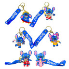 Брелок гумовий Стіч Гігант 7см зі стрічкою Stitch, асорті 360-2