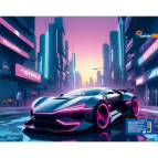 Папка-портфель 26*32см Josef Otten пластик на блискавці 2025-08S Car neon