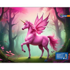 Папка-портфель 26*32см Josef Otten пластик на блискавці 2025-09S Unicorn