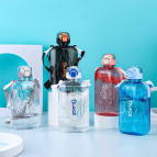 Пляшка для води TRUE ICE 620мл прозора пласка 3206 S-1