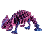 Іграшка пластик 3Д-принт Скелет Ящірка Гігант райдужна 25см , асорті 1425-5