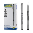 Капілярна ручка Buromax Лінер 0,5мм пише чорним BM.8377-02