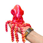 Іграшка пластик 3Д-принт Осьминіг Череп Гігант райдужний 25см , асорті 1425-3