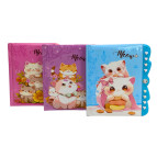 Блокнот з замком А6 50арк Лидер Киці кодовий замок 64K-C-0289