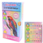 Олівці кольорові 60кол. Acmeliae тригранні 5*12кол Мікс 43582