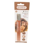 Олівець вугільний Acmeliae набір 3шт умбра у блістері TCP-01