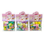 Набір декор елементів Лидер Pompons Бубончики макарун різного діаметру, мікс №0515-2/670522