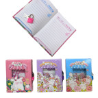 Блокнот с замком 13*16,5 50арк Лидер в карт кор ТВП Зайченята 64K-В-0325