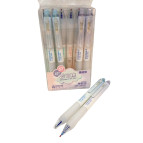 Гелева ручка Пиши-стирай Aodemei 0,5мм Soft, автомат пише синім GP-33287 ігольчатий накінечник