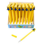 Кулькова ручка з насадкою Посіпака Лидер асорті, пише синім №071-А