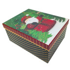 Коробка подарункова прямокутна Новорічна 30*23*14см 3564-9