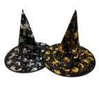 Хеловін Капелюх відьми для Хеловін Halloween з золотом та сріблом, асорті 26-181