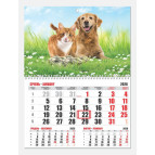 Календар настінний 2026 Контраст односекційний (асорті)