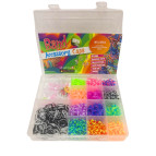 Набір плетіння гумками Rainbow Loom 1300шт. + мини-станок +аксесуари №50/1300