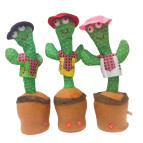 Іграшка Кактус Українець інтерактивний музичний, танцює, повторює слова 32см (заряд USB), асорті №1/№5