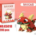 Конструктор 3D Blocks Bricks Дракончік, кор. 11,5*8*4см, 205 дет X-5018