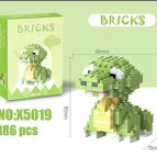 Конструктор 3D Blocks Bricks Дракончік, кор. 11,5*8*4см, 186 дет X-5019