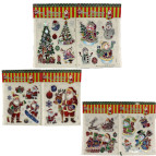 Наліпки для вікон 22*32см Новорічні 3D, в асортименті MCV-0*/6527-P3-18