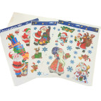 Наліпки для вікон 29*41см Новорічні, в асортименті 6526_109