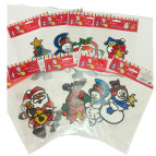 Наліпки для вікон 15*24см Новорічні 3D, в асортименті 6244-1