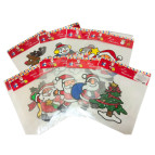 Наліпки для вікон 20*24см Новорічні 3D, в асортименті 6244-2