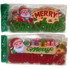 Прикраса новорічна паперова ПЛАКАТ №123004 43*16см Merry Christmas, асорті