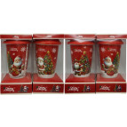 Набір Новорічний керамічний Чашка 420мл, силіконова кришка QF-910-B