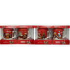 Набір Новорічний керамічний Чашка 350мл, ложечка та силіконова кришка QF-838-B