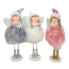 Новорічна прикраса - іграшка стояча Янголятко в ковпачку 18см №21-366