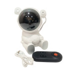 Нічник проектор Космонавт зоряного небо, 3 проекції сидячий, 18см USB TJ-B01