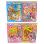 Румбокс 3D наліпки в блокноті 8 листів 8в1 19*13см 3D Rooms Друзі Куромі Kuromi/Капібара, асорті CS-010-ку