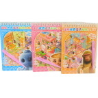 Румбокс 3D наліпки в блокноті 8 листів 8в1 19*13см 3D Rooms Італіан Brainrot, асорті CS-010-іт