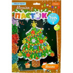 Набір для творчості Апельсин Мозаїка з паєток Новорічна серія НТ-37-01 Ялинка