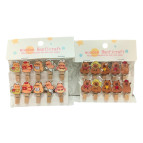 Прищіпки міні деревяні Лидер Набір 10шт 3,5см 539-7 Капібара