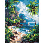 Картина по номер. на холсті 40*50см Идейка КН2795 Тропічний рай