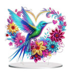 Алмазна мозаїка на підставці 20*24см Никитошка №014 Колібрі