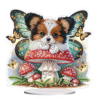 Алмазна мозаїка на підставці 20*24см Никитошка №172 Песик з метеликами