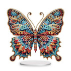 Алмазна мозаїка на підставці 20*24см Никитошка №188 Метелик райдужний