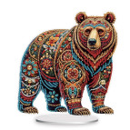 Алмазна мозаїка на підставці 20*24см Никитошка №232 Кольоровий Ведмідь