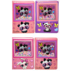 Блокнот А5 80арк Лидер з сипучею мішурою Панда, асорті №8554-3