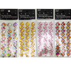 Наліпки дитячі СТРАЗИ 75*170мм доріжка Серця ST-7005