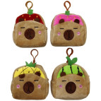 Гаманець дитячий Лидер плюш Капібара - фрукт 10см, асорті 101001 брелок