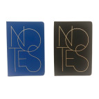 Блокнот А5 100арк Оопт 518-25 фольгирований напис, асорті