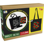 Сумка-шопєр бавовна, розмальовка, 38*42см ручка 60см Rosa Talent 220 г/кв.м Кавуни N0003660