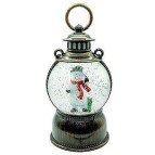 Сувенір Новорічний ліхтарик LED + гель 24*14*14см №AD-2615 3D Сніговик у фонарі
