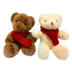 Іграшка м'яка Лидер Ведмедик з шарфиком h-30см 1160-15