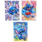 Блокнот 13*18,5 80арк Лидер з магніт. клапаном 24-507 Стіч, асорті