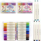 Маркер акриловий Acrylic Marker набір 24шт Mouse ZS-256-24 трикутні, у пластиковому футлярі