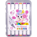 Маркер двустор. SketchMarker Zishu для паперу набір 12шт трикутні Mouse ZS-218-12 пласт. бокс