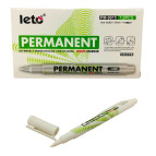 Маркер перманентний Leto Білий PM-9915 тонкий